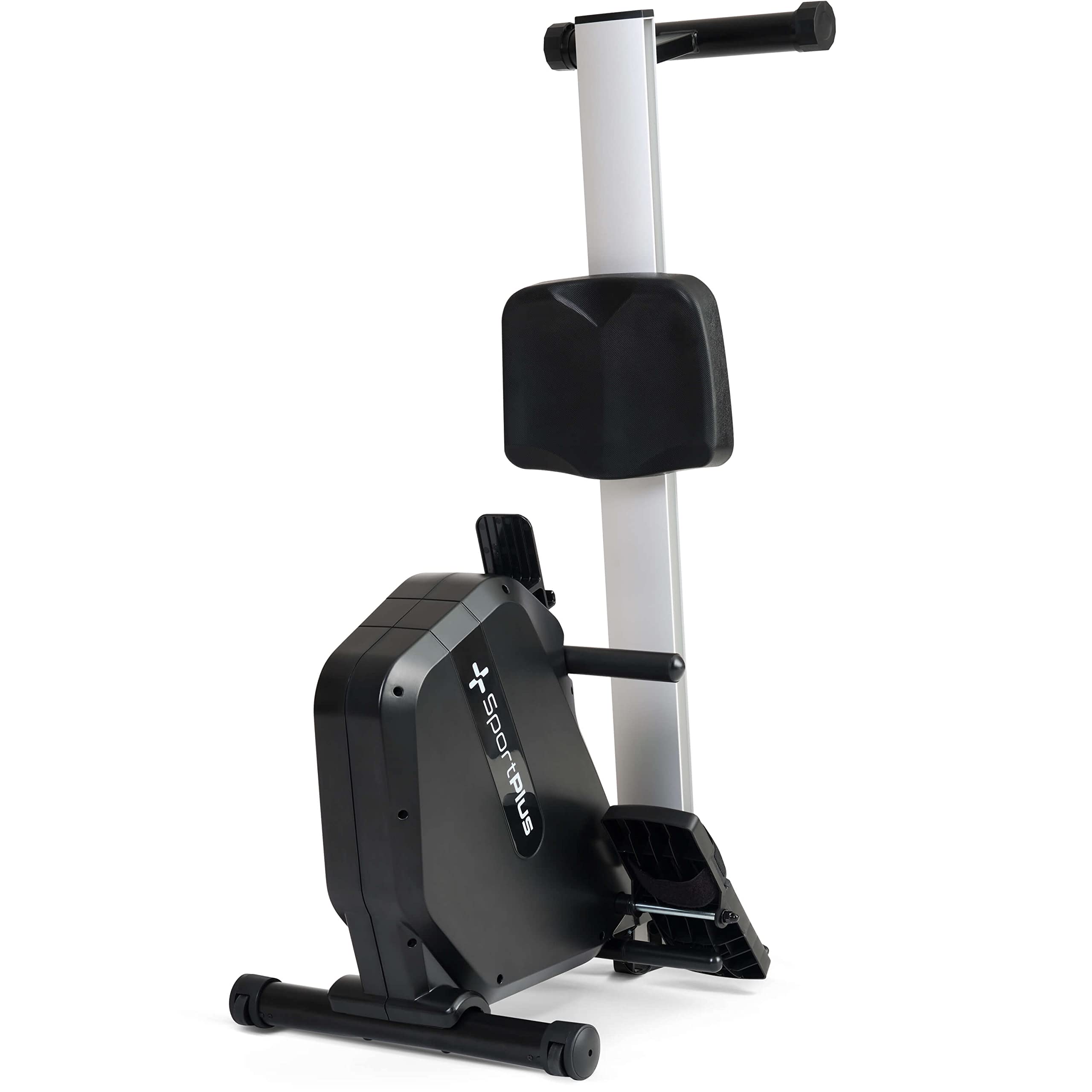 SportPlus Rudergerät klappbar für Zuhause - Rowing Equipment - Magnetwiderstand 8 Stufen - LCD-Computer & Tablethalterung - extra kompaktes & leistungsstarkes Indoor Rudergerät für Zuhause